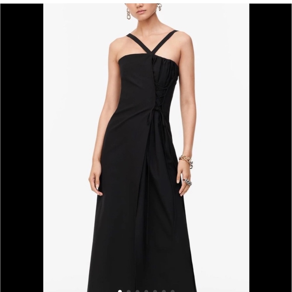 Zara limited edition corset wool blend dress